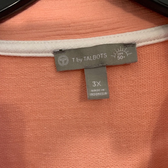 COPY - T by Talbots peach activewear zip up jacket NWOT - Picture 2 of 6